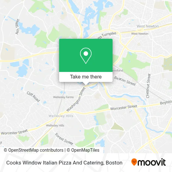 Cooks Window Italian Pizza And Catering map