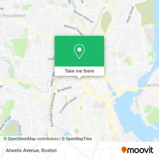 Atwells Avenue map