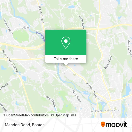 Mendon Road map