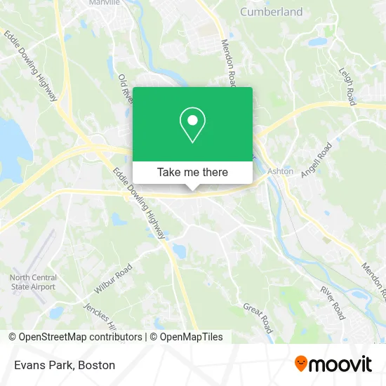 Evans Park map