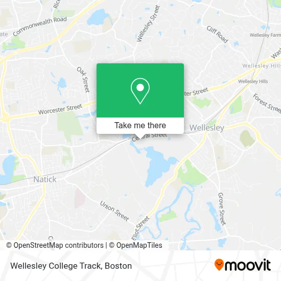 Wellesley College Track map