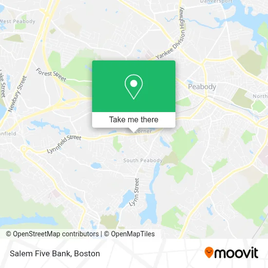 Salem Five Bank map