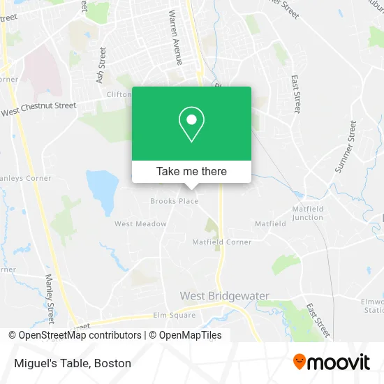 Miguel's Table map