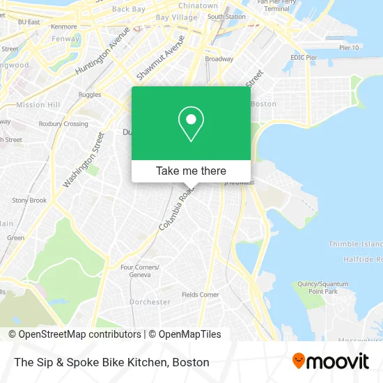 The Sip & Spoke Bike Kitchen map
