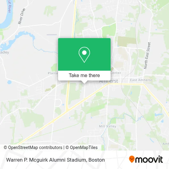 Warren P. Mcguirk Alumni Stadium map