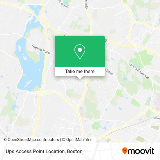 Ups Access Point Location map