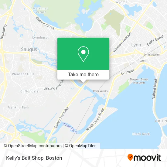 Kelly's Bait Shop map