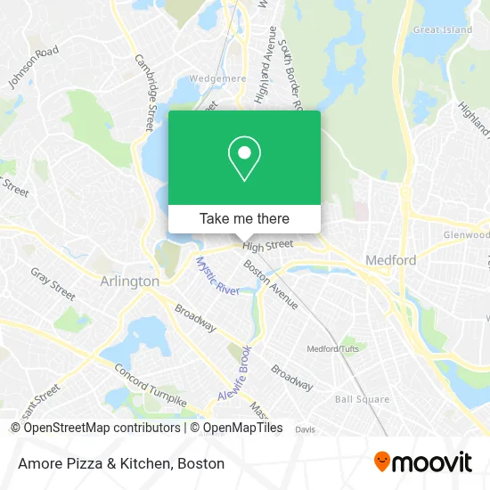 Amore Pizza & Kitchen map