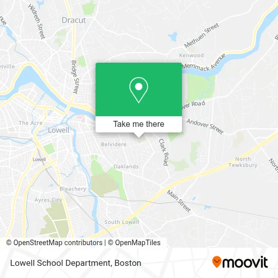 Lowell School Department map
