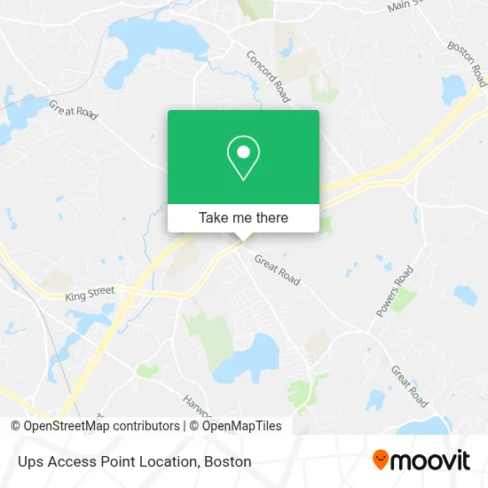 Ups Access Point Location map