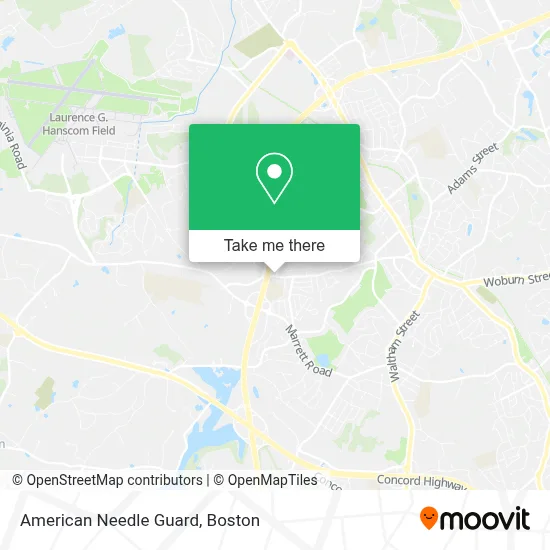 American Needle Guard map