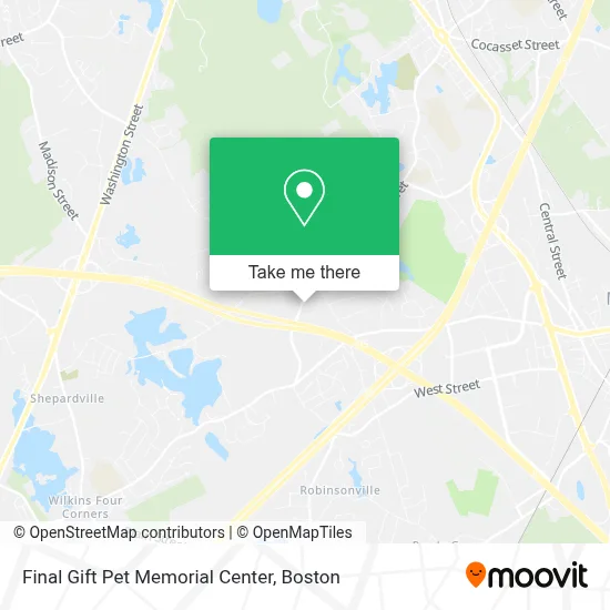 Final Gift Pet Memorial Center map
