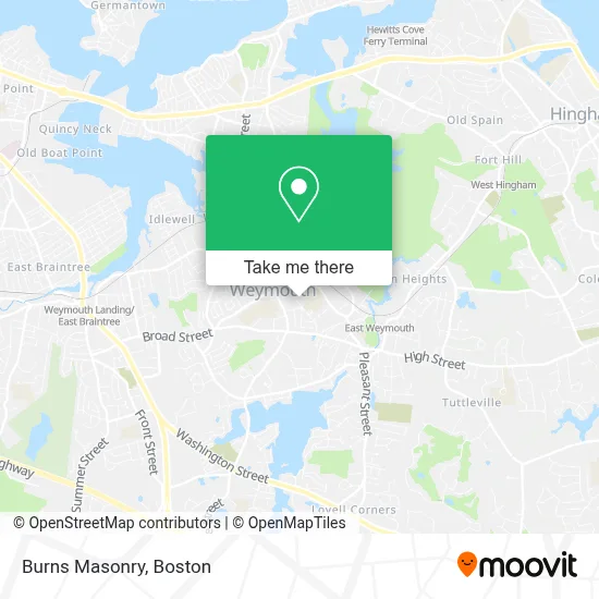 Burns Masonry map