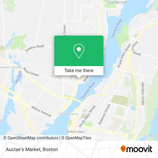 Auclair's Market map