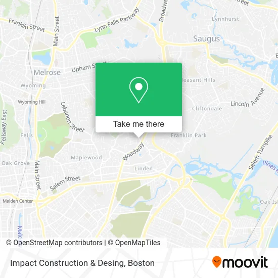 Impact Construction & Desing map