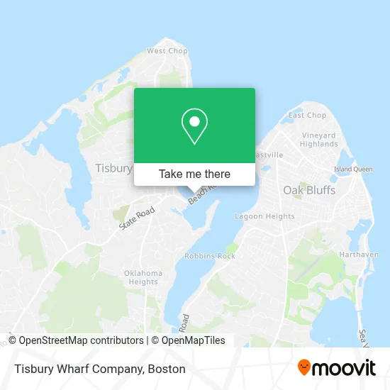 Tisbury Wharf Company map