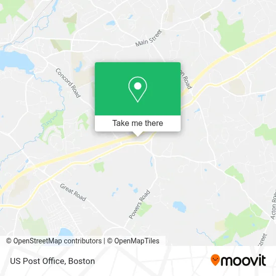 Us Post Office map