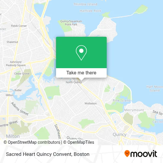 Sacred Heart Quincy Convent map