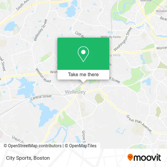 City Sports map