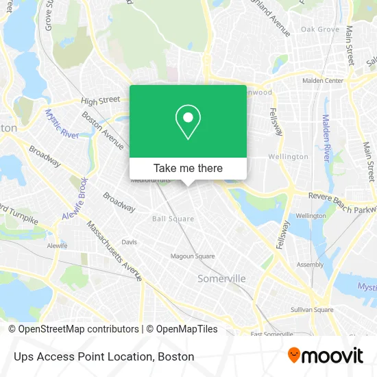 Ups Access Point Location map