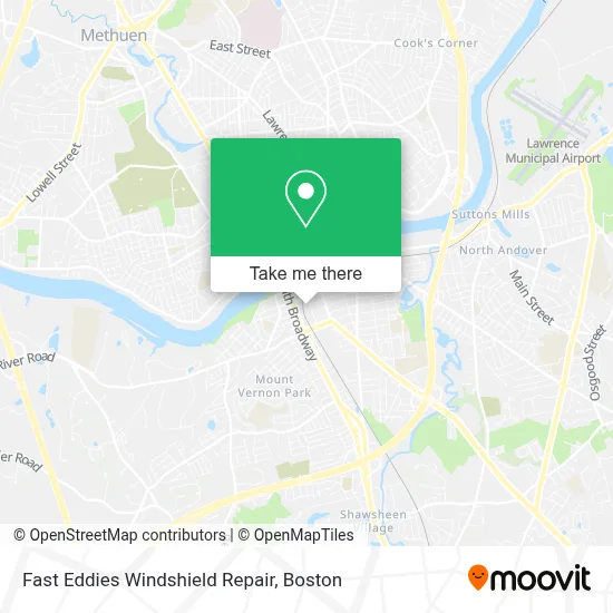 Fast Eddies Windshield Repair map