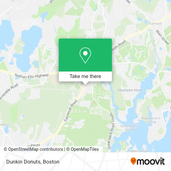 Dunkin Donuts map