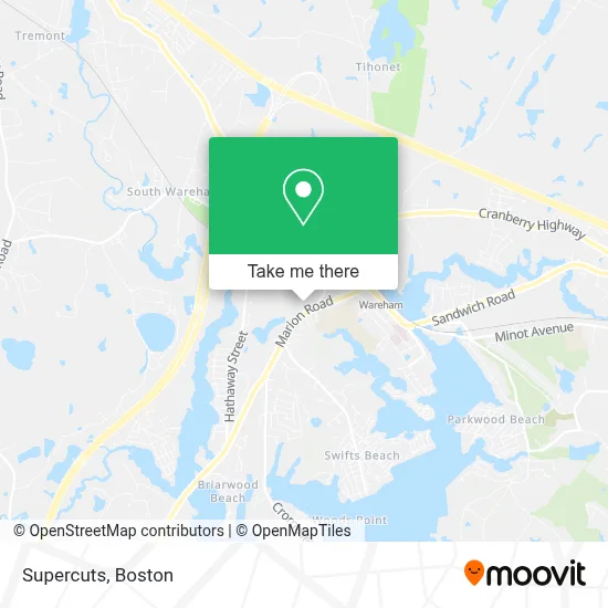Supercuts map
