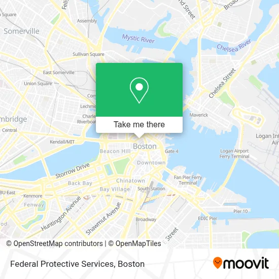 Federal Protective Services map