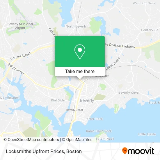 Locksmiths Upfront Prices map