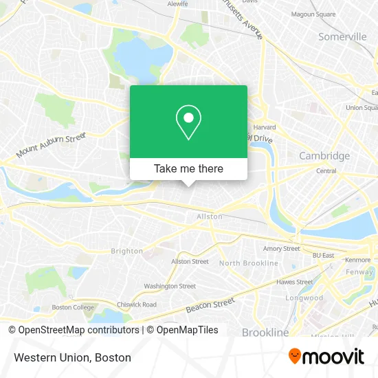Western Union map