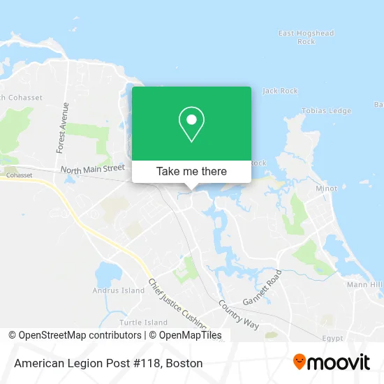American Legion Post #118 map