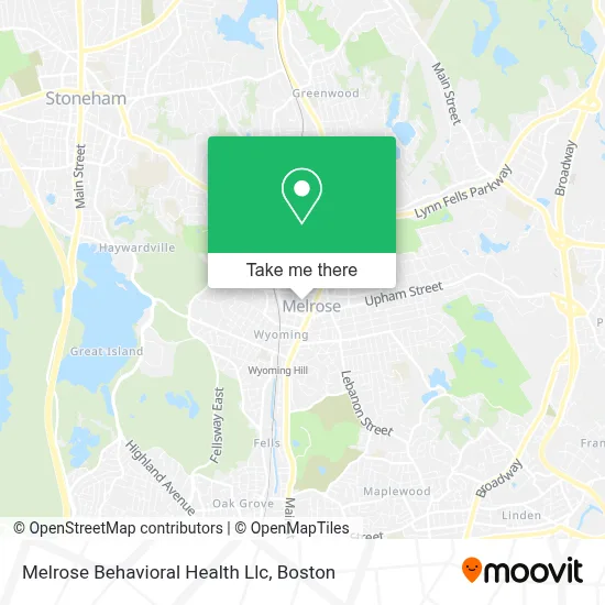 Melrose Behavioral Health Llc map