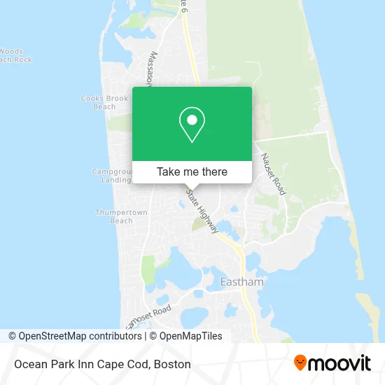 Ocean Park Inn Cape Cod map