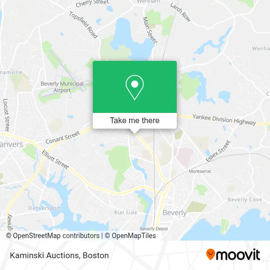 Kaminski Auctions map