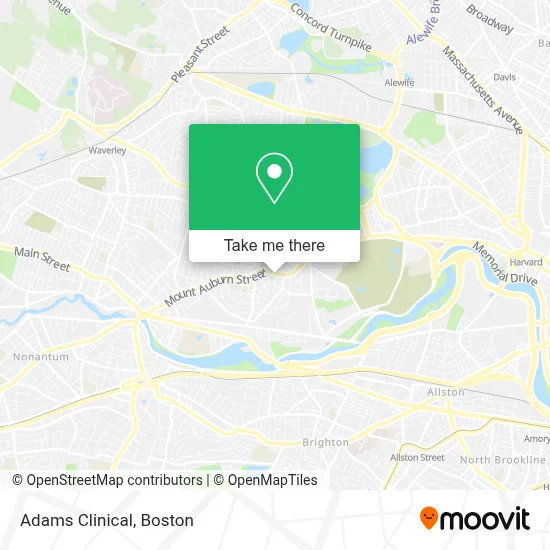 Adams Clinical map