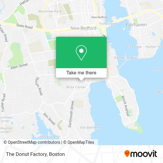 The Donut Factory map