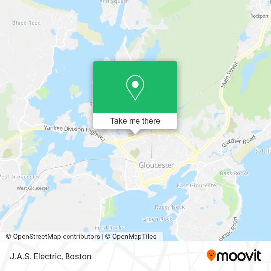 J.A.S. Electric map