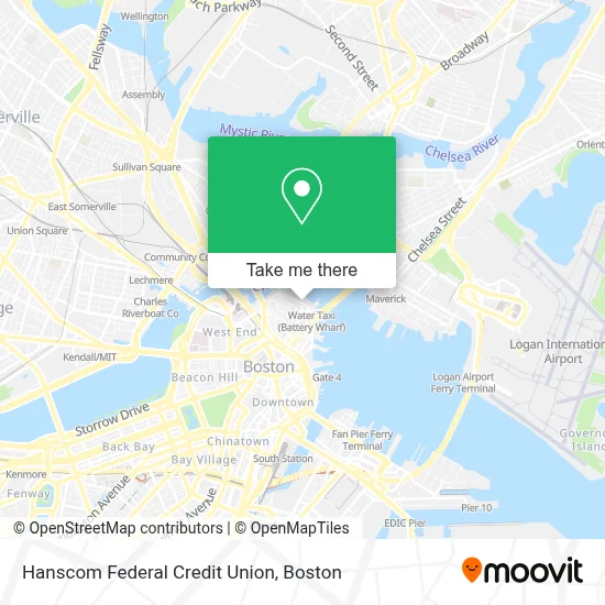 Hanscom Federal Credit Union map