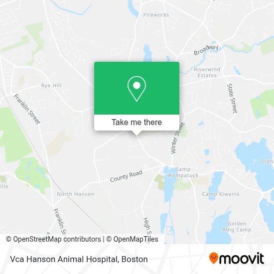 Vca Hanson Animal Hospital map