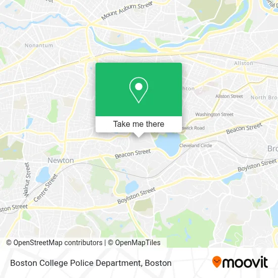 Boston College Police Department map