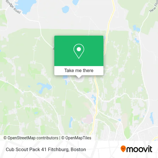 Cub Scout Pack 41 Fitchburg map