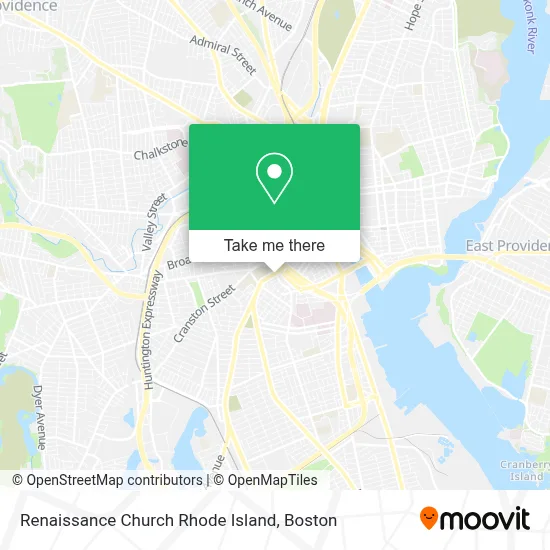 Renaissance Church Rhode Island map