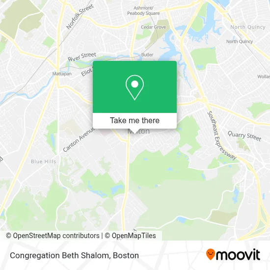 Congregation Beth Shalom map