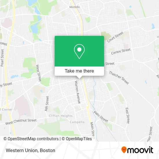 Western Union map