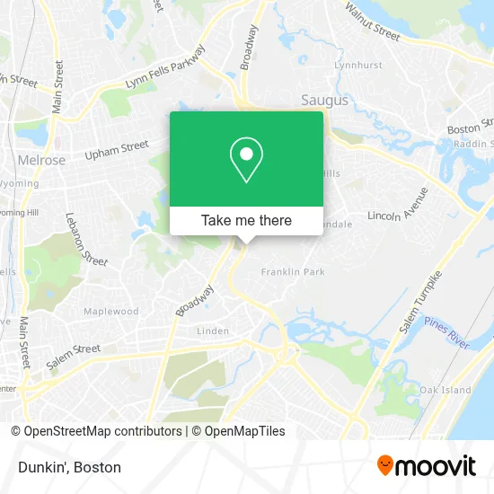 Dunkin' map