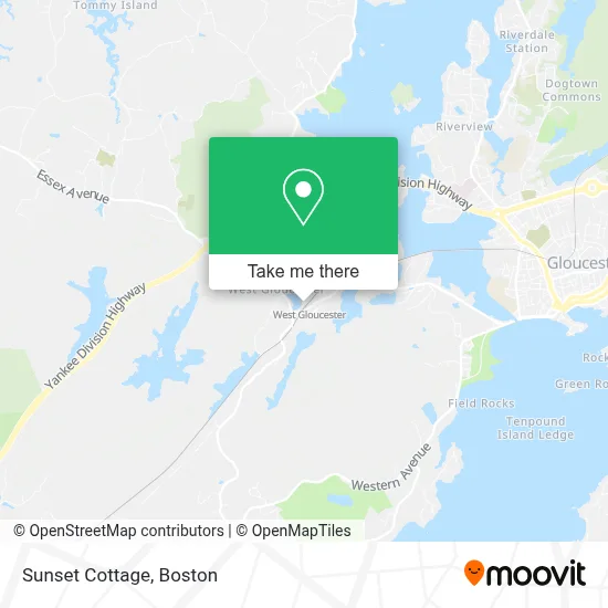 Sunset Cottage map