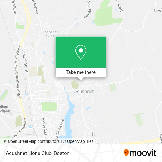 Acushnet Lions Club map