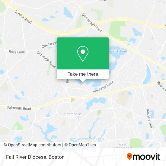 Fall River Diocese map