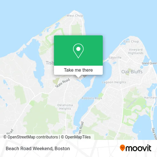 Beach Road Weekend map