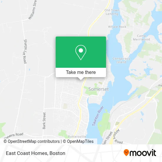 East Coast Homes map